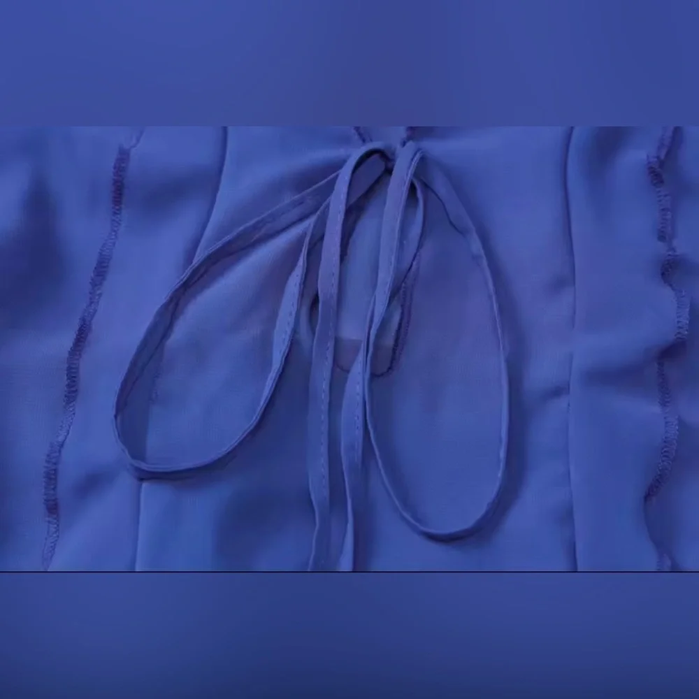 Blue Lagoon Sheer Maxi Swimsuit Coverup Dress - Picture 8 of 10